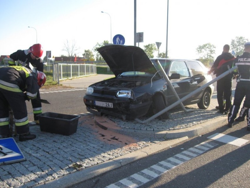 Wypadek na obwodnicy Gołdapi [zdjęcia]
