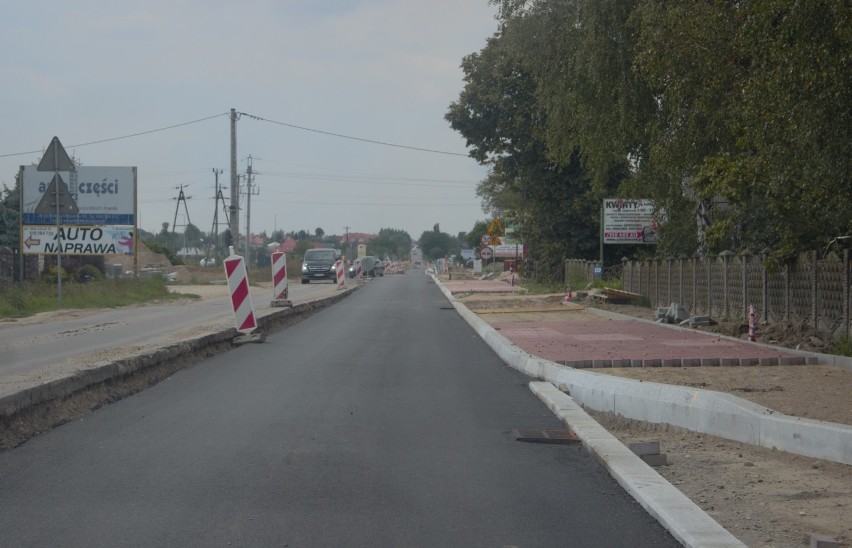Trwa przebudowa drogi wojewódzkiej nr 645 Łomża - Nowogród