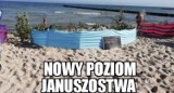 Długi weekend Janusza nad Bałtykiem... MISTRZ parawaningu znów w akcji! Sprawdź te MEMY
