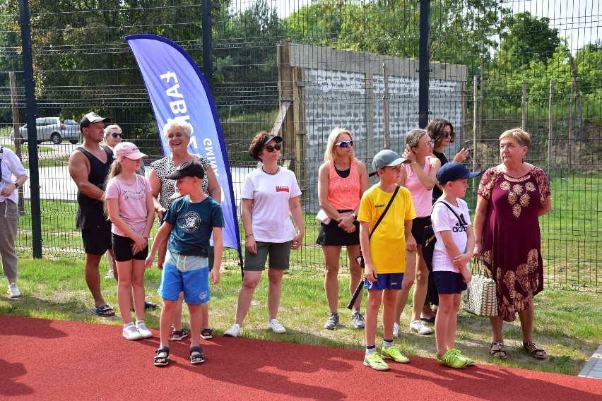 Otwarcie kortu tenisowego w Łabiszynie (19.08.2023).