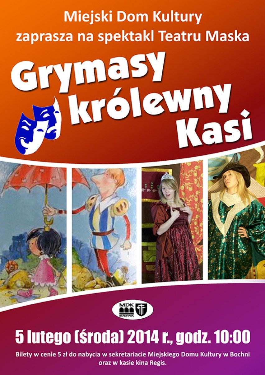 Grymasy królewny Kasi - Miejski Dom Kultury zaprasza na spektakl Teatru Maska