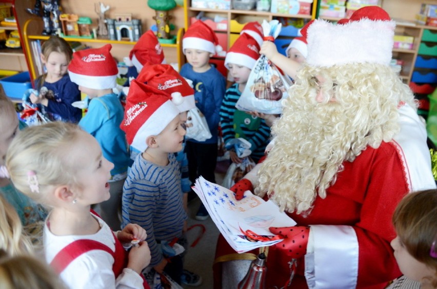Święty Mikołaj trafił do przedszkola  nr 39 w Zielonej Górze...