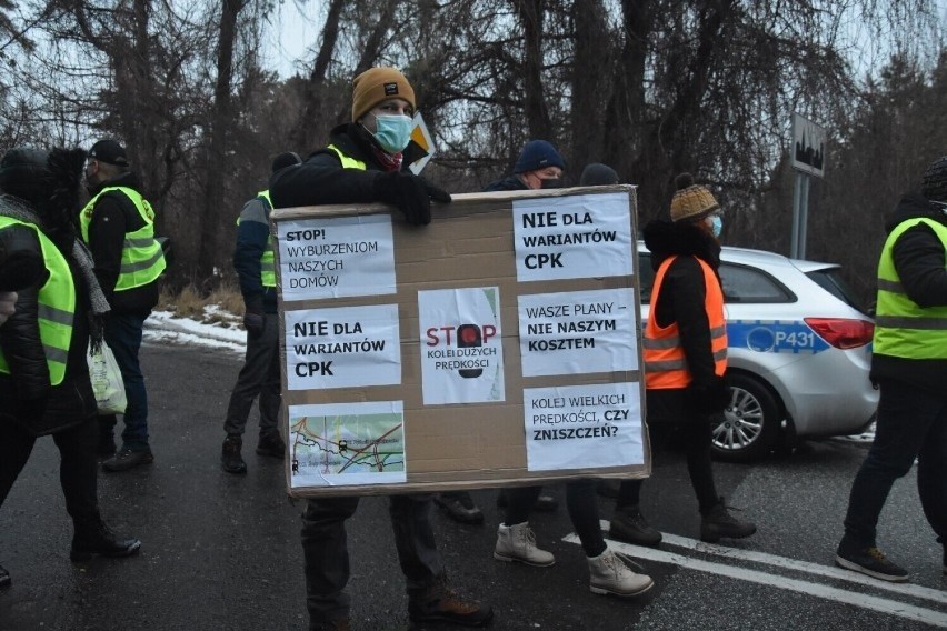 Pierwszy protest przeciwko CPK odbył się zimą