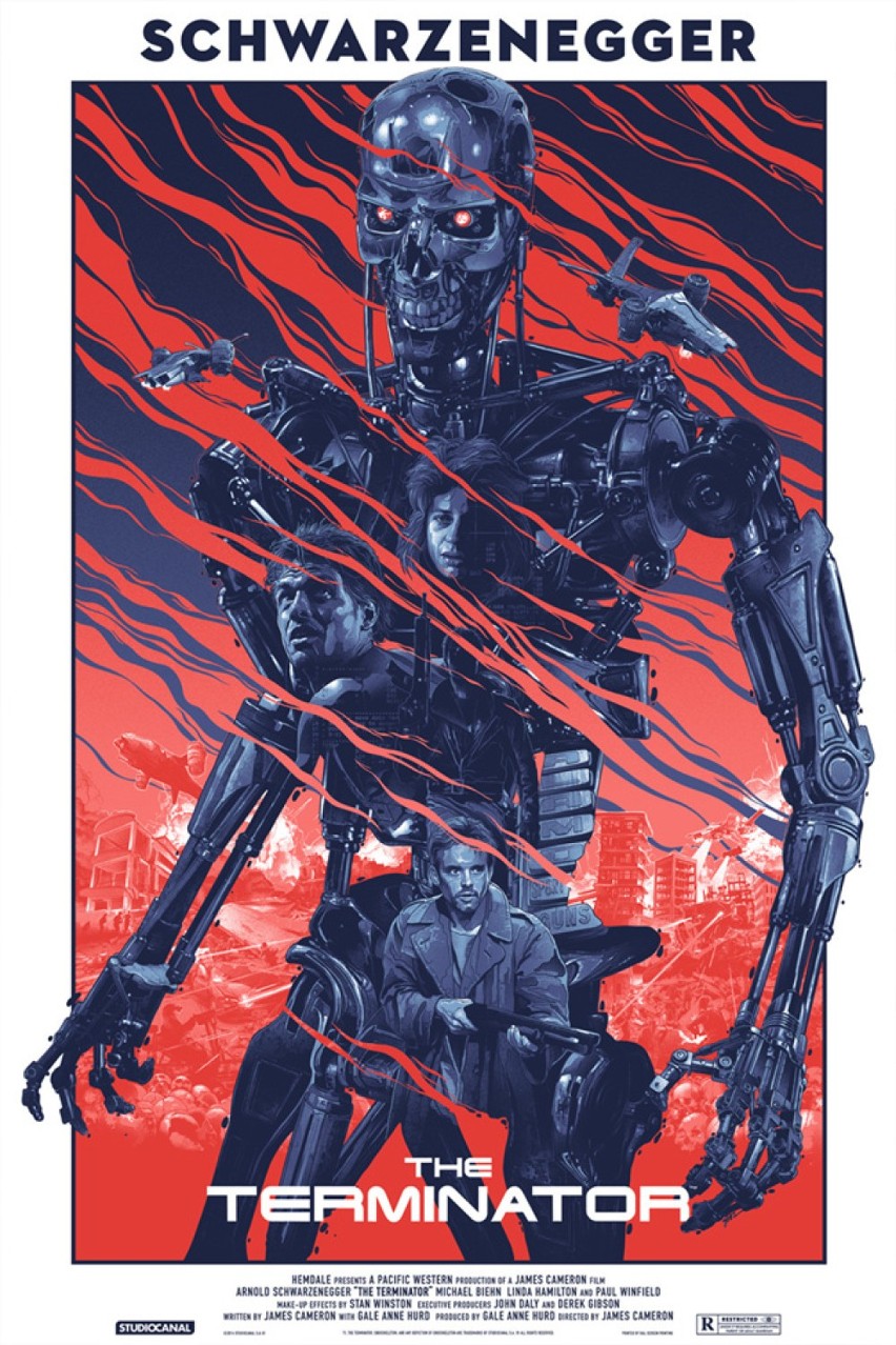 Grzegorz Domaradzki stworzył plakat do filmu "Terminator"