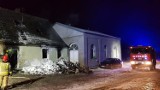 Pożar domu jednorodzinnego w Chocimku w gminie Lubsko. Rodzina straciła dach nad głową przed świętami