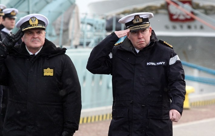 Gdynia: Admirał Sir Mark Stanhope Dowódca Królewskiej Marynarki Wojennej  składa wizytę w MW