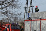 Ćwiczenia Państwowej Straży Pożarnej w Mogilnie i ENEA Operator Rejon Dystrybucji Mogilno