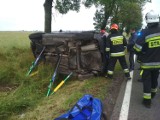 Wypadek w Popowicach. 24-latka w szpitalu FOTO