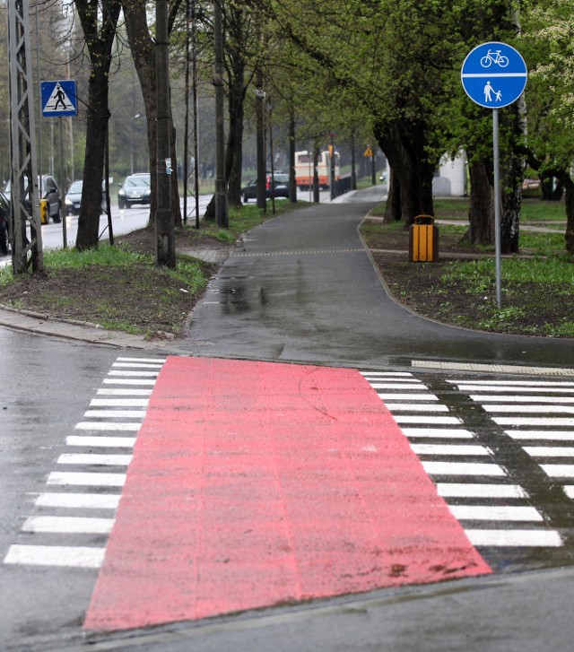 Wzdłuż ulicy Wojska Polskiego można już bezpiecznie poruszać się na rowerze oddaną właśnie ścieżką