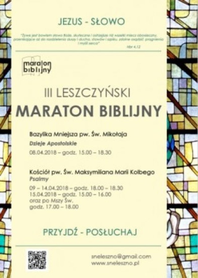 III Leszczyński Maraton Biblijny