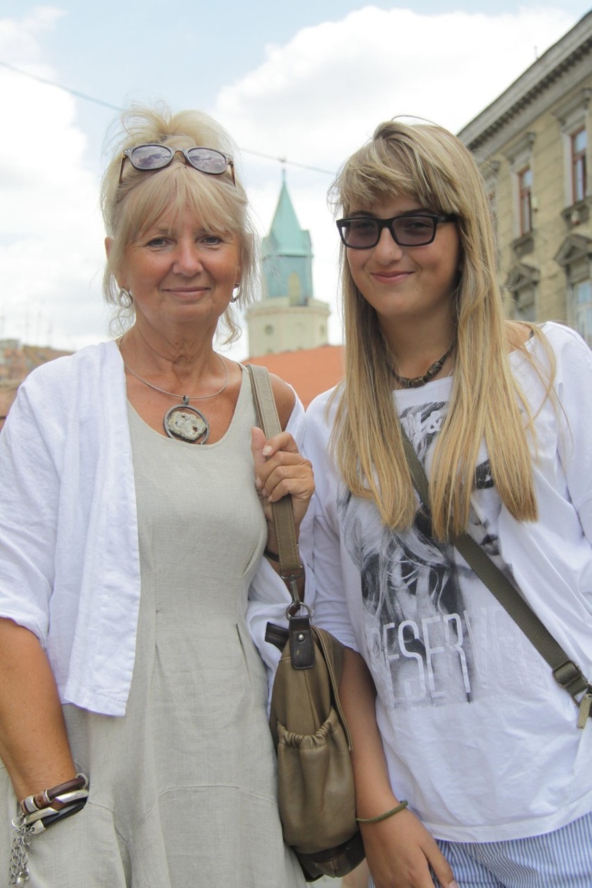 Zwiedzanie Lublina: Ewa Tomaszewska z córką