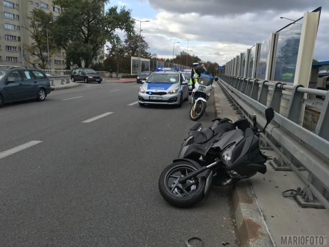 Do zdarzenia doszło w czwartkowe popołudnie na wiadukcie na ulicy Ozimskiej w Opolu. Zderzyły się tam skuter i toyota. Motorowerzysta został odwieziony do szpitala. Policja wyjaśnia okoliczności wypadku.