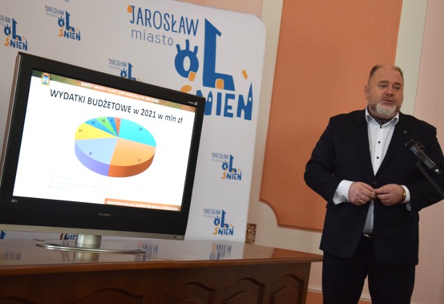 Burmistrz Jarosławia Waldemar Paluch zaprezentował budżet miasta na 2021 rok.