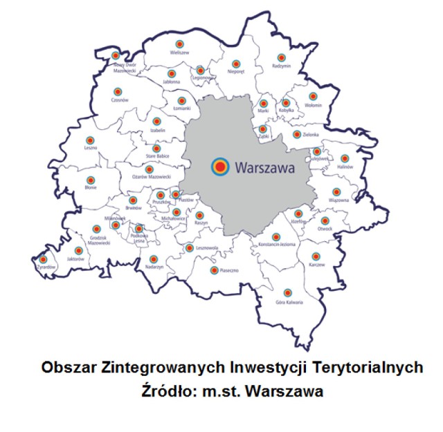 Środki Unijne dla Mazowsza. 700 milionów na zintegrowanie Warszawy z pobliskimi gminami