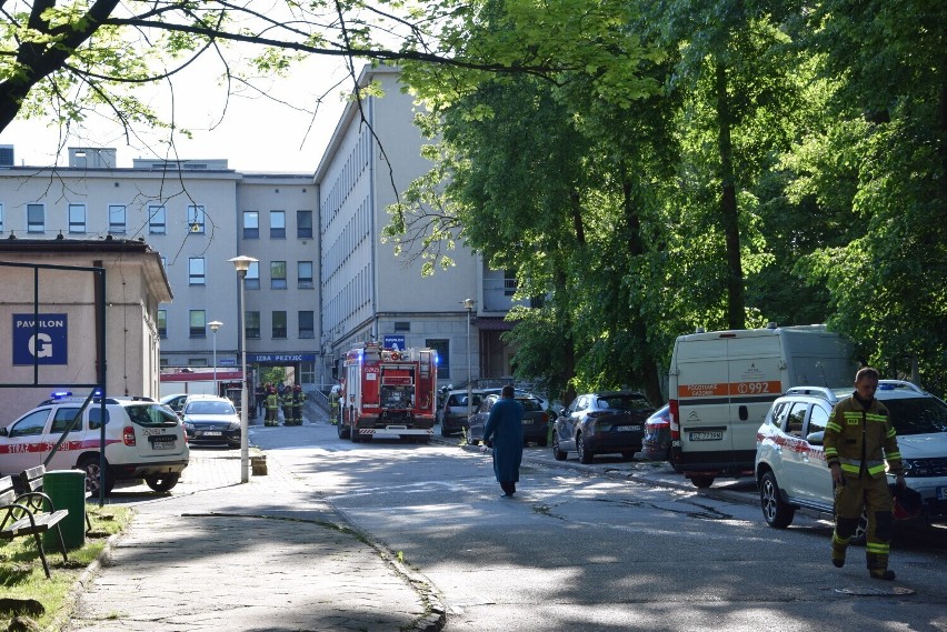 Pożar szpitala przy ul. PCK w Częstochowie