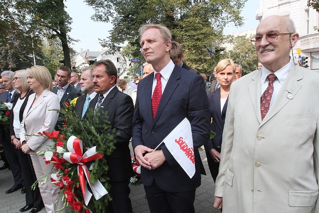 Łódzkie obchody 33 rocznicy podpisania porozumień w sierpniowych.