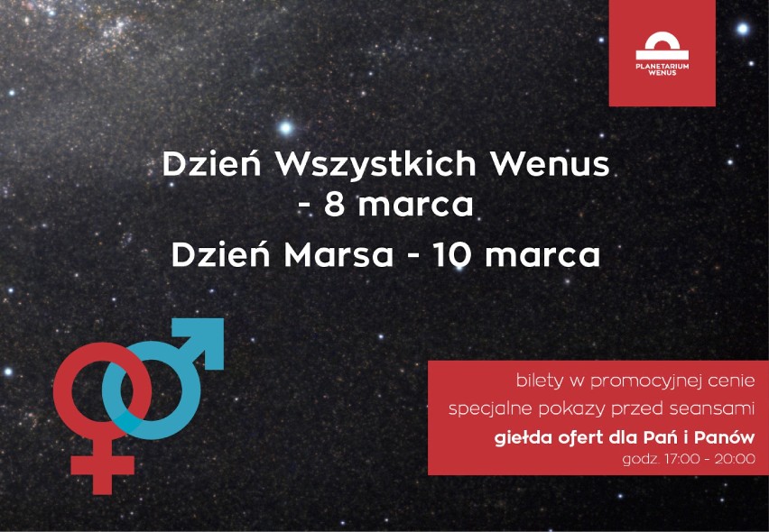 8 marca w planetarium odbędzie się Dzień Wszystkich Wenus, a...