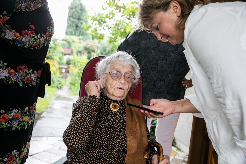 104. urodziny Aurelii Liwińskiej z Torunia.