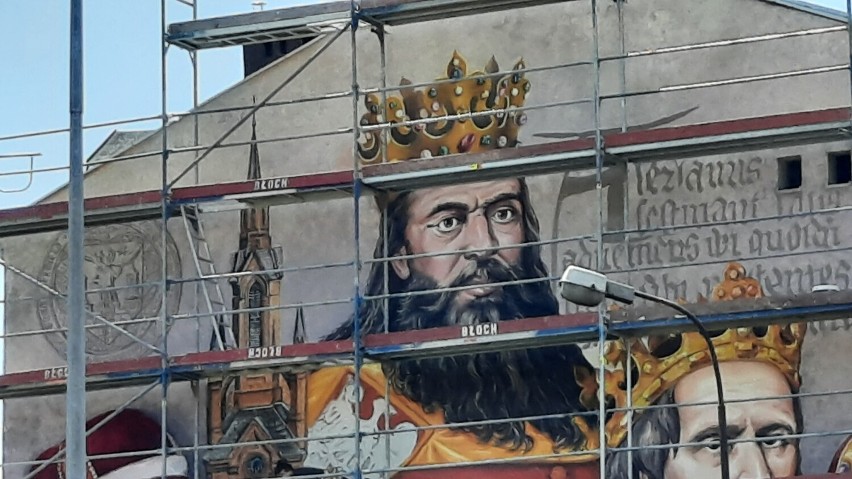 Kolejny mural powstaje w Kaliszu. Już widać pierwsze efekty