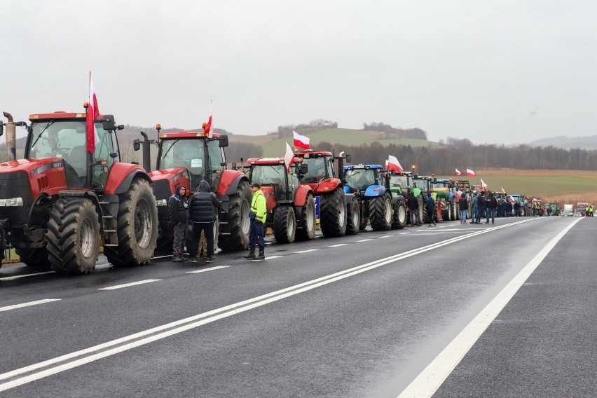 Protest rolników w regionie