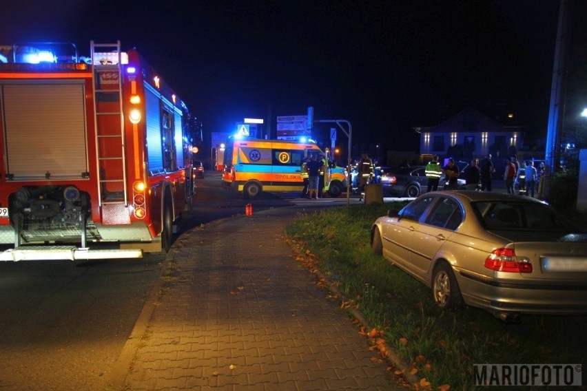 Wypadek przy ul. Prószkowskiej w Opolu.