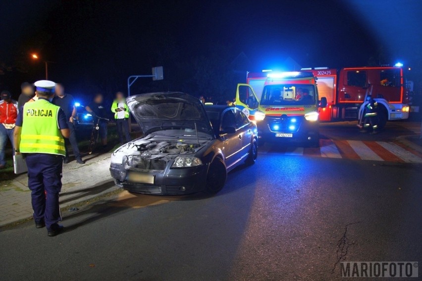 Wypadek w Opolu przy ul. Prószkowskiej. Zderzyły się trzy samochody, jedna osoba ranna