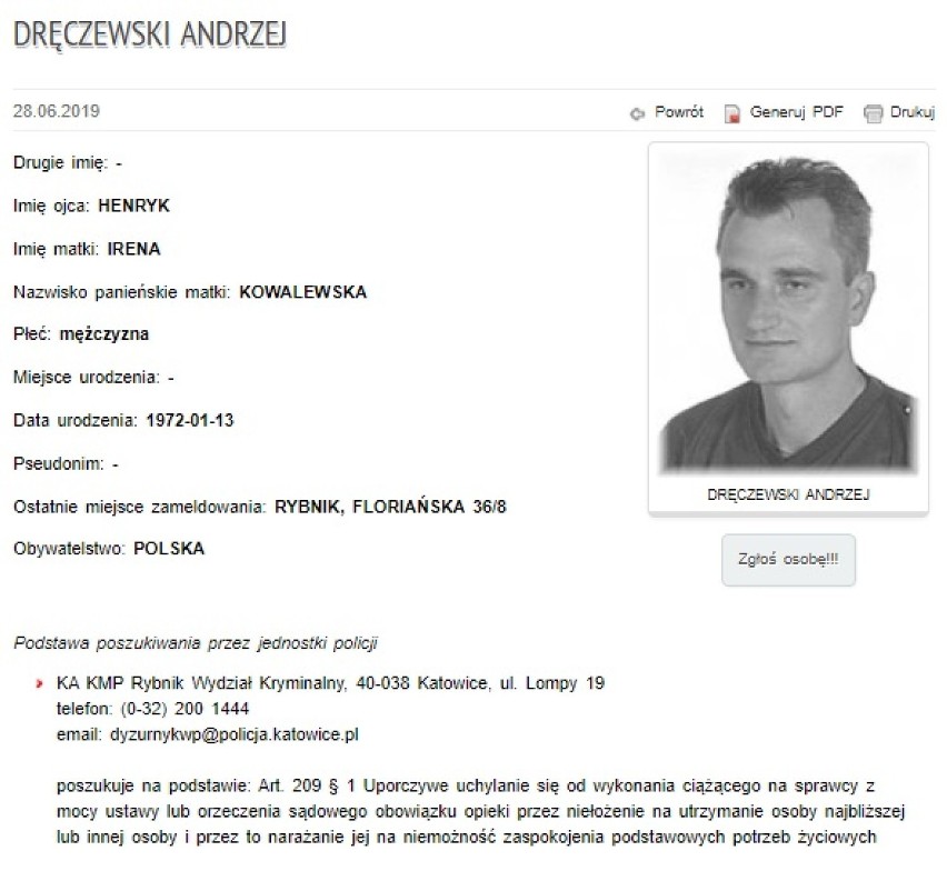 To są poszukiwani alimenciarze z woj. śląskiego. Czy widziałeś ich? Możesz pomóc policji