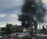 Pożar altanki w Szczecinie. Trzy zastępy strażaków w akcji