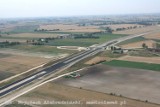 Autostrada A 1 w budowie Brzezie-Kowal z lotu ptaka