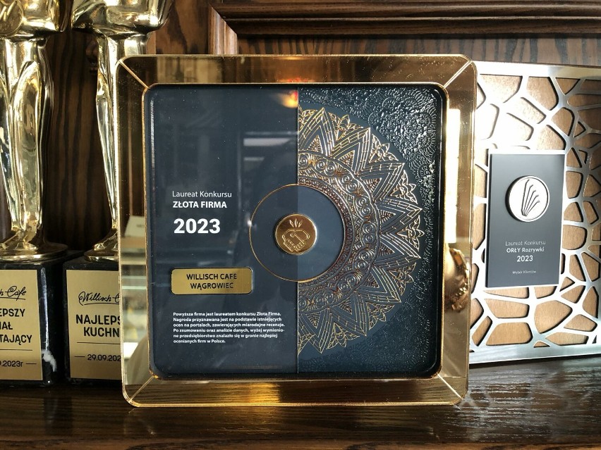 Kilka dni temu Laureat Konkursu "Złota Firma" za 2023, a teraz kolejna nagroda dla Willisch Caffe z Wągrowca! 