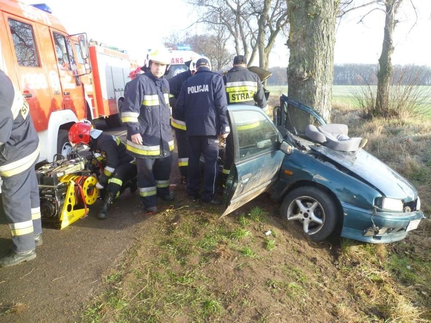 Wypadek na trasie Wronki - Sieraków