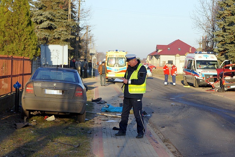 Śmiertelny wypadek w Borkowie Nowym. Dwie osoby nie żyją. ZDJĘCIA