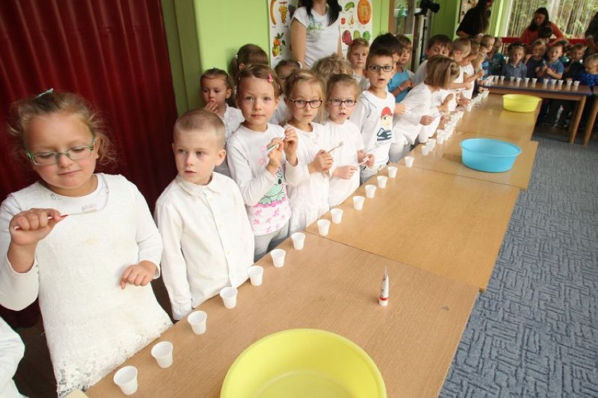 Przedszkolaki pobiły rekord Guinnessa w... myciu ząbków! (zdjęcia)