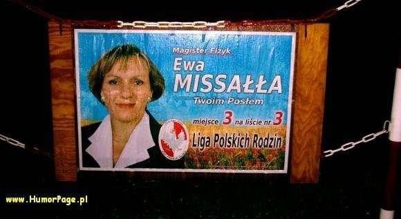 Ewa Missała startująca z listy LPR.