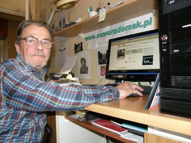 Zdzisław Wiśniewski jest również założycielem portalu internetowego "noworadomsk"