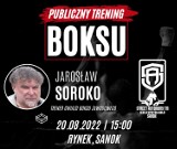 Publiczny trening bokserski w Sanoku z trenerem gwiazd boksu zawodowego! Akcja charytatywna na rzecz hokeja