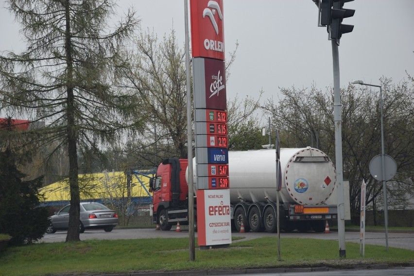 Ceny paliw w Zduńskiej Woli na stacji PKN Orlen 13 kwietnia...