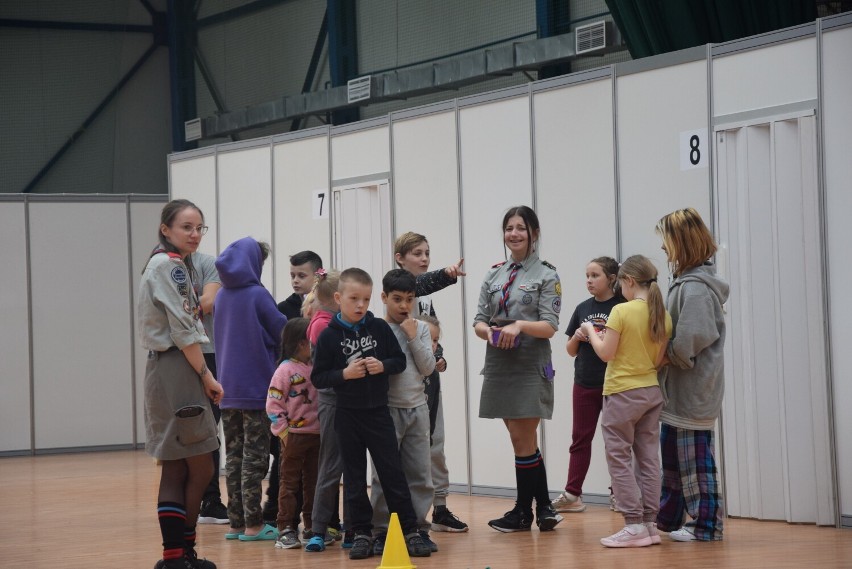Skierniewiccy harcerze przygotowali zabawę dla ukraińskich dzieci