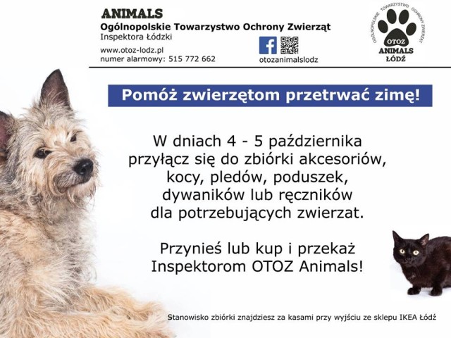 Dzień Zwierząt w Łodzi zbiórka na rzecz zwierząt w Ikea Łódź