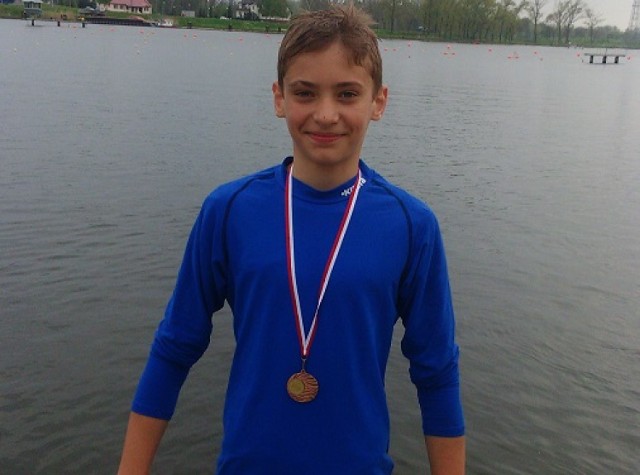 Bartłomiej Moszoński zdobył medal w regatach w Bydgoszczy
