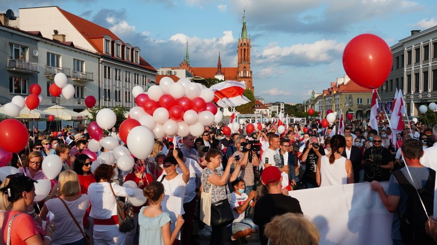 Marsz solidarności z Białorusią w Białymstoku