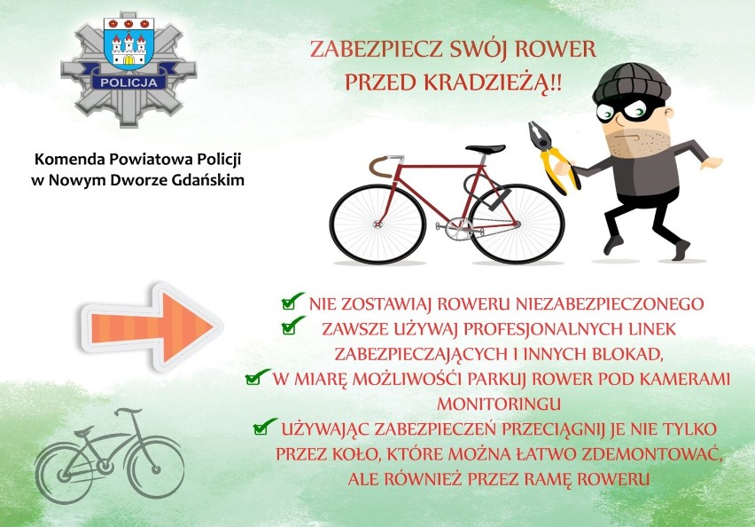 Policjanci radzą: zabezpiecz swój rower przed kradzieżą!