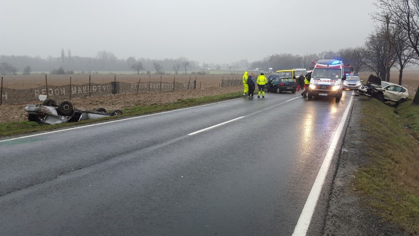 Groźny wypadek na drodze Wrocław - Świdnica 