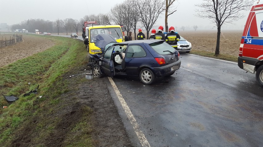 Groźny wypadek na drodze Wrocław - Świdnica 