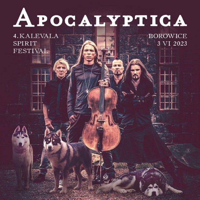 Apocalyptica, fińska kultowa grupa muzyczna zagra w Borowicach 3 czerwca 2023 roku