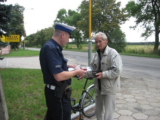 Policja w Jarocinie: Policja informowała rowerzystów jak...