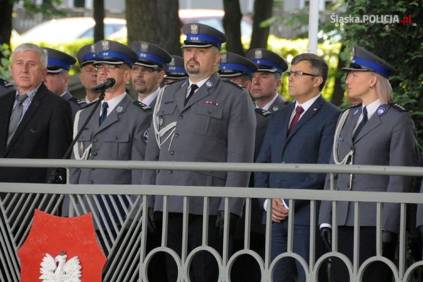 Ślubowanie policjantów w Katowicach.