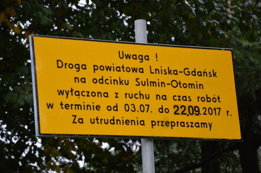 Budowa drogi Sulmin - Otomin