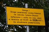 Droga powiatowa Sulmin - Otomin ma opoźnienie -  pojedziemy nią 30 września ZDJĘCIA