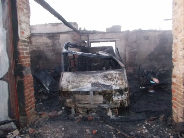 Pożar budynku gospodarczego w miejscowości Ziemięcin